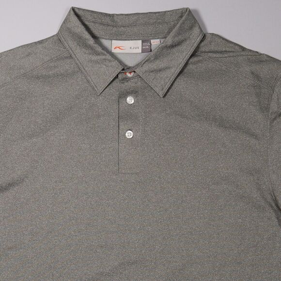 KJUS Polo Stowe Primeflex Polo Audia Embroidered Golf Gray Mens XL - Picture 4 of 9